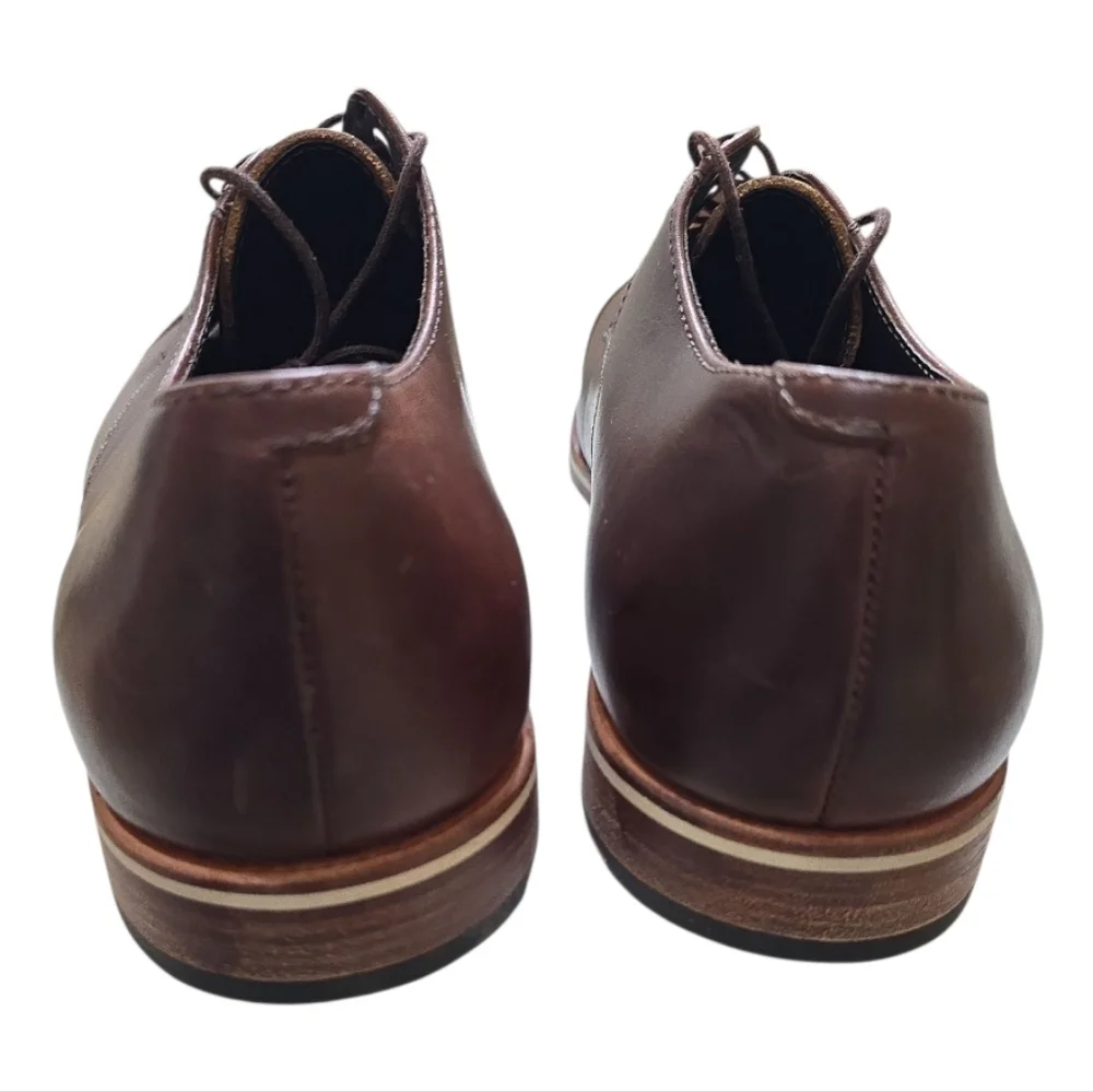 Helm The Bradley Brown Cap Toe Oxford Lace Up Shoes 11